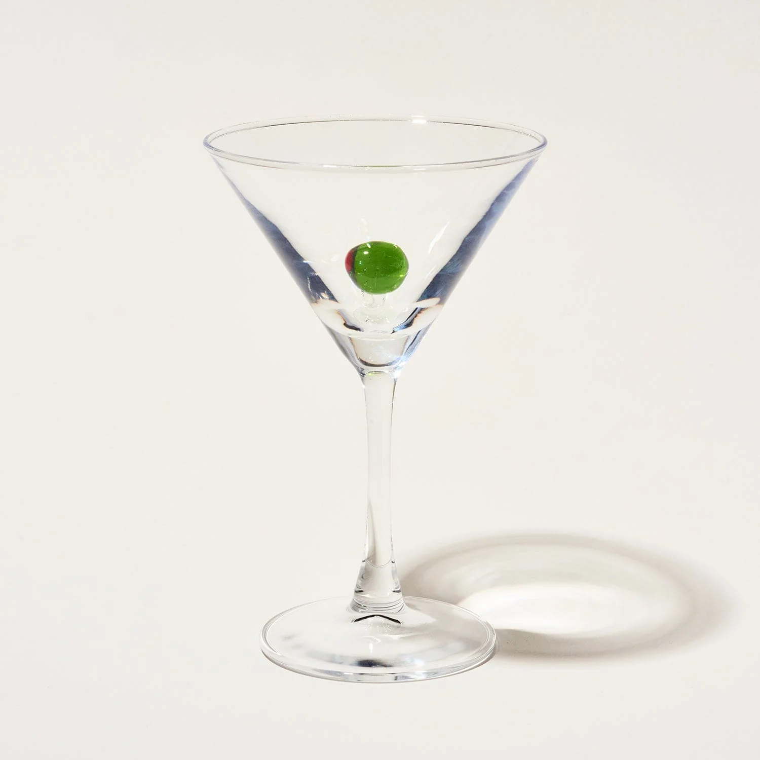 Martini Glass With Olive - Image 4