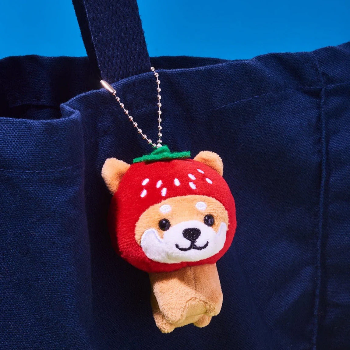 Strawberry Memeshiba Plush Bag Charm