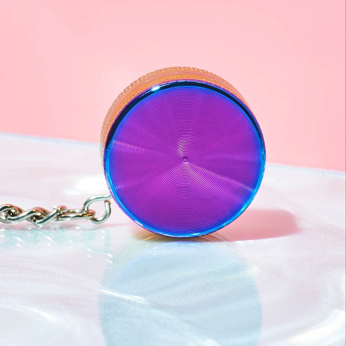 Mini Metal Grinder Keychain - Rainbow - Image 3