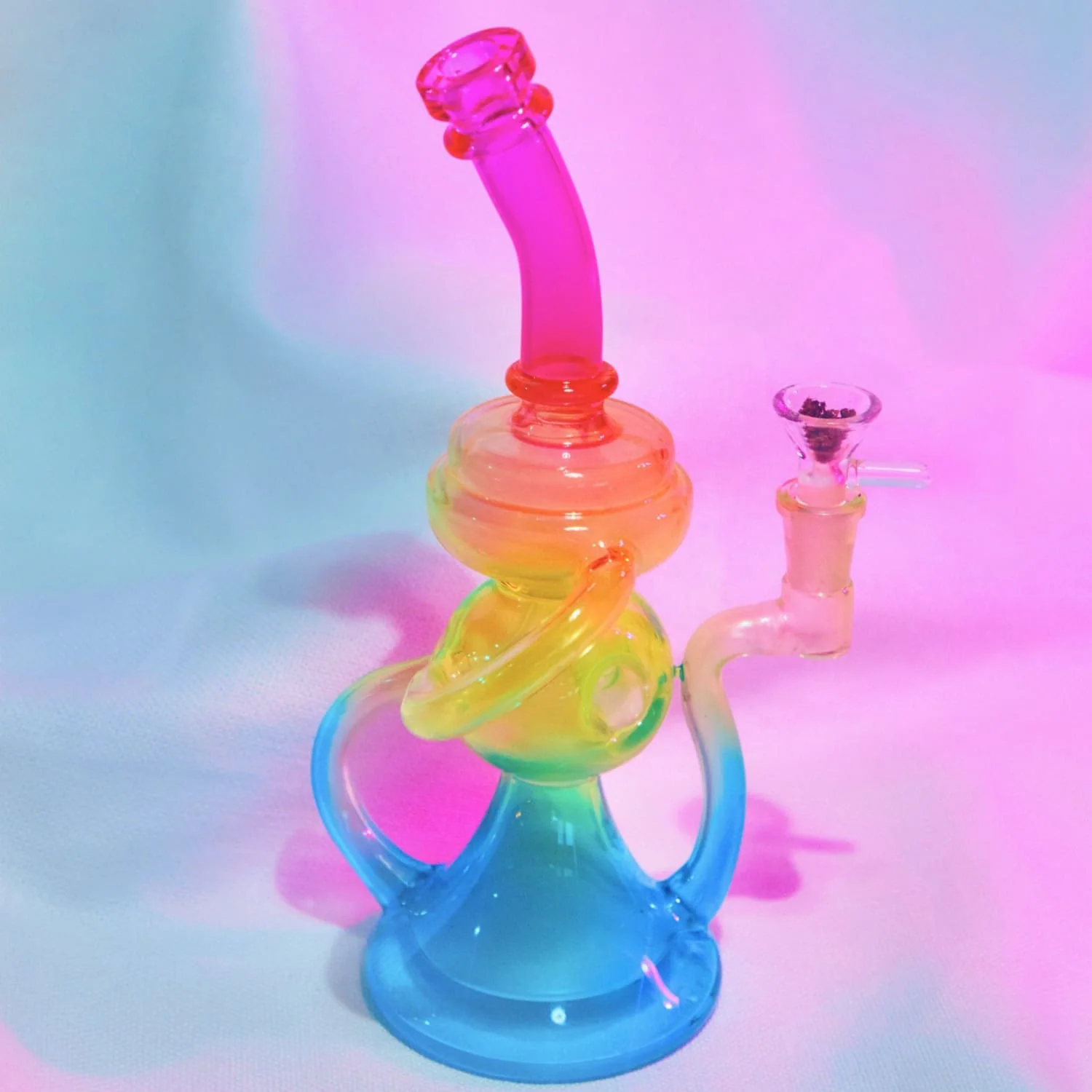 Neon Rainbow Bong Rig - Image 12