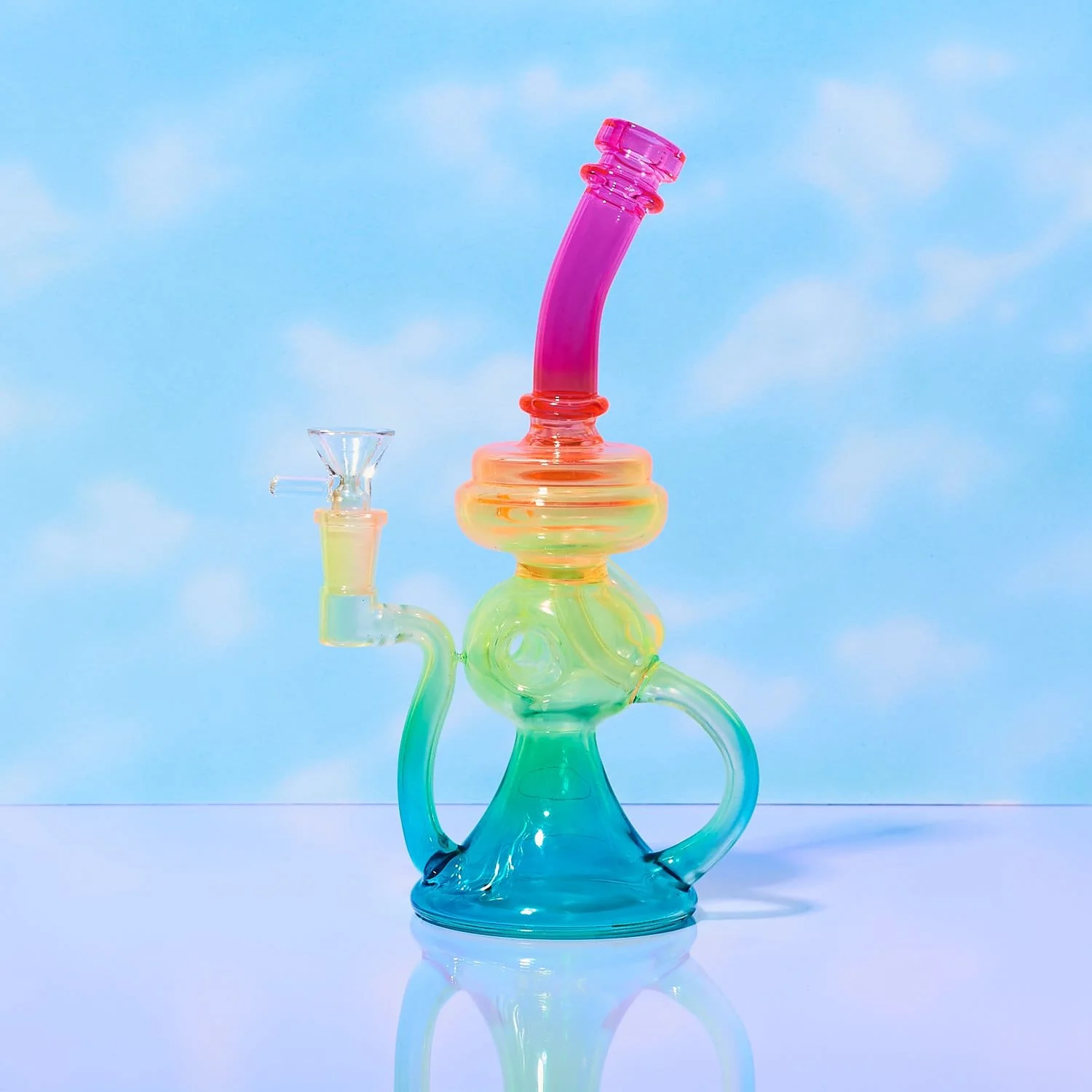Neon Rainbow Bong Rig - Image 14