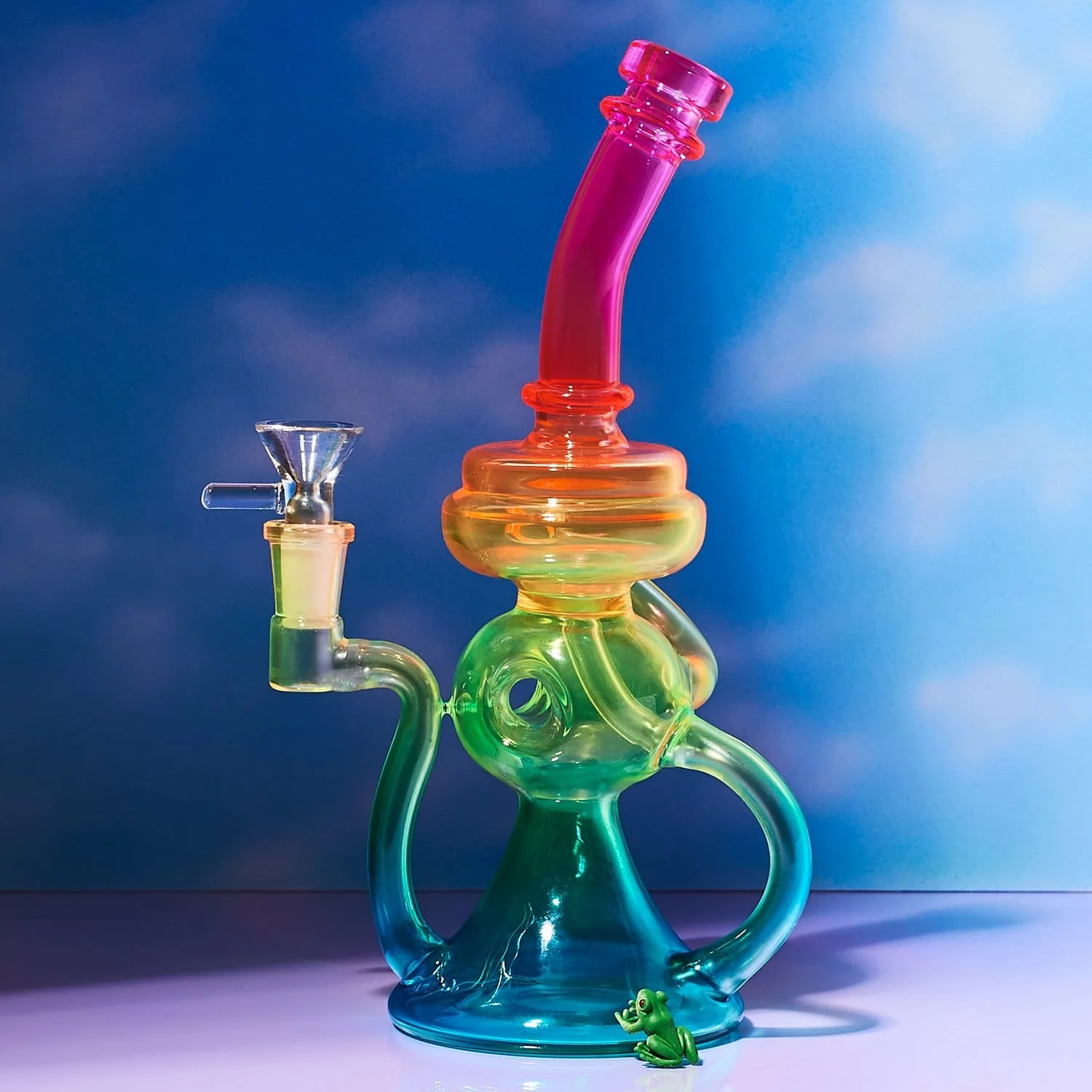 Neon Rainbow Bong Rig - Image 3