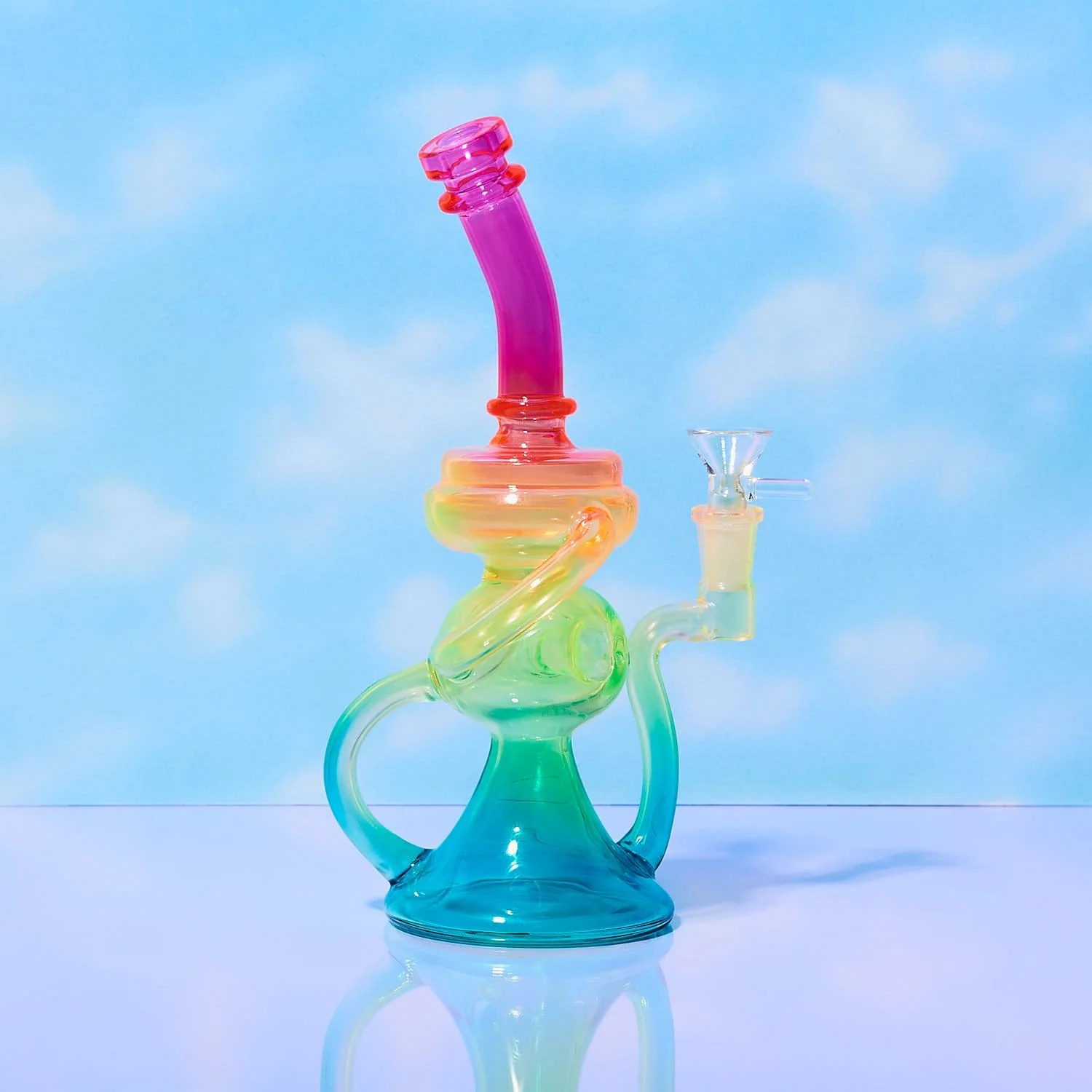 Neon Rainbow Bong Rig - Image 4