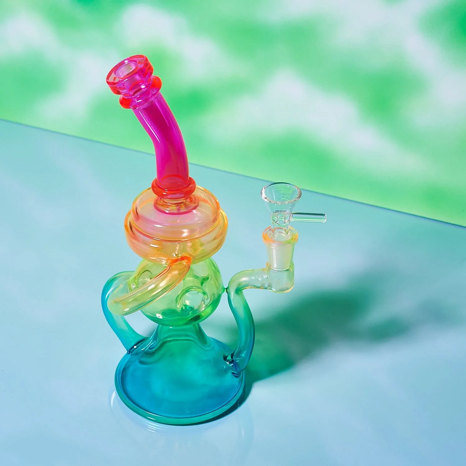 Neon Rainbow Bong Rig - Image 5