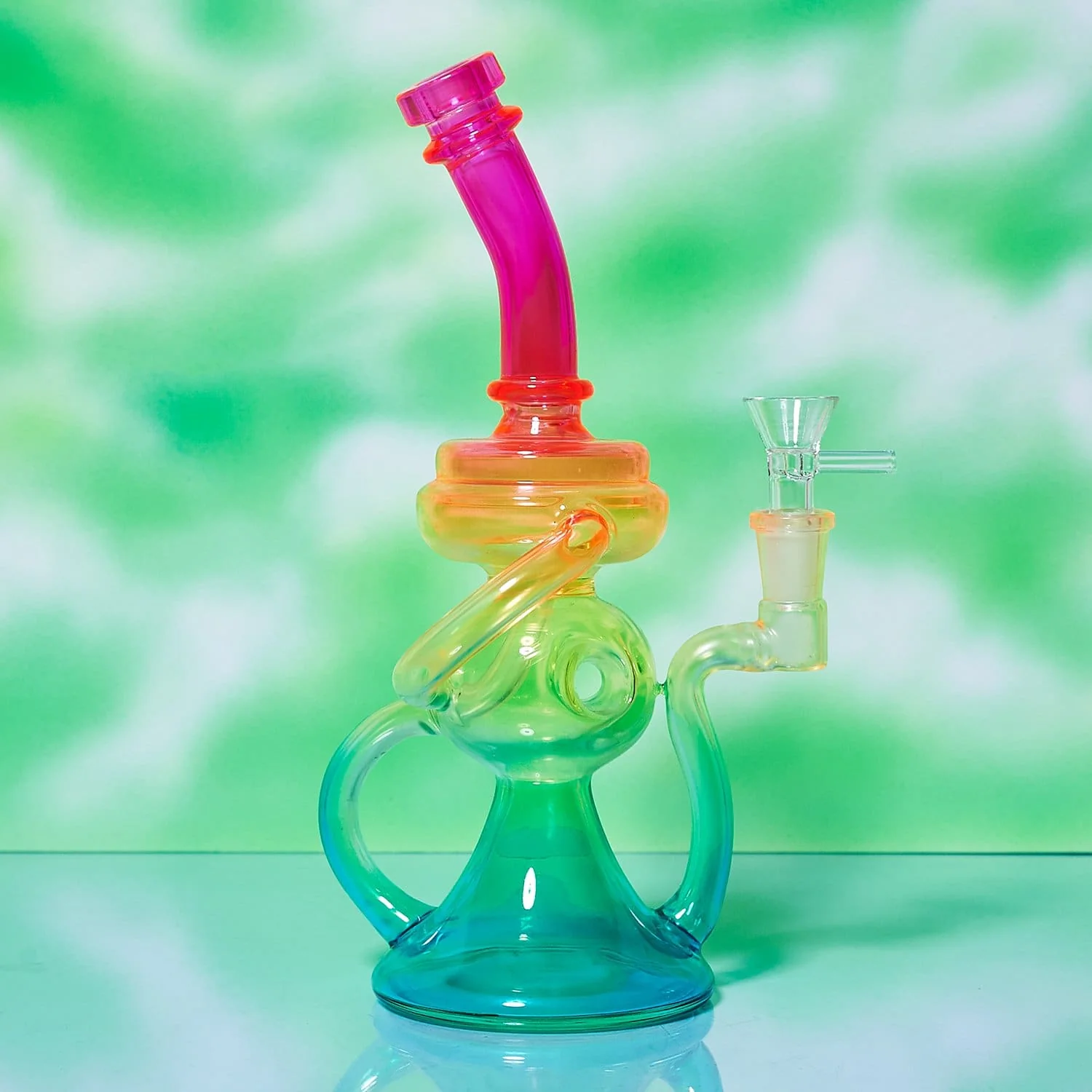 Neon Rainbow Bong Rig - Image 6