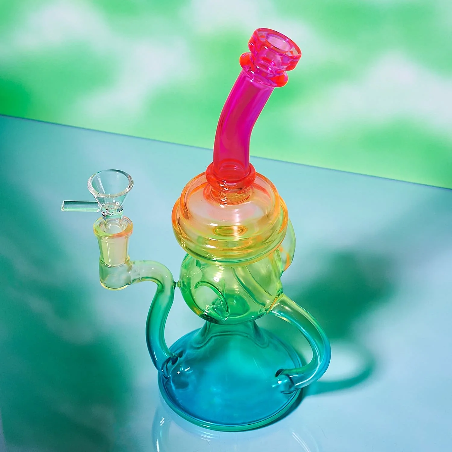 Neon Rainbow Bong Rig - Image 7