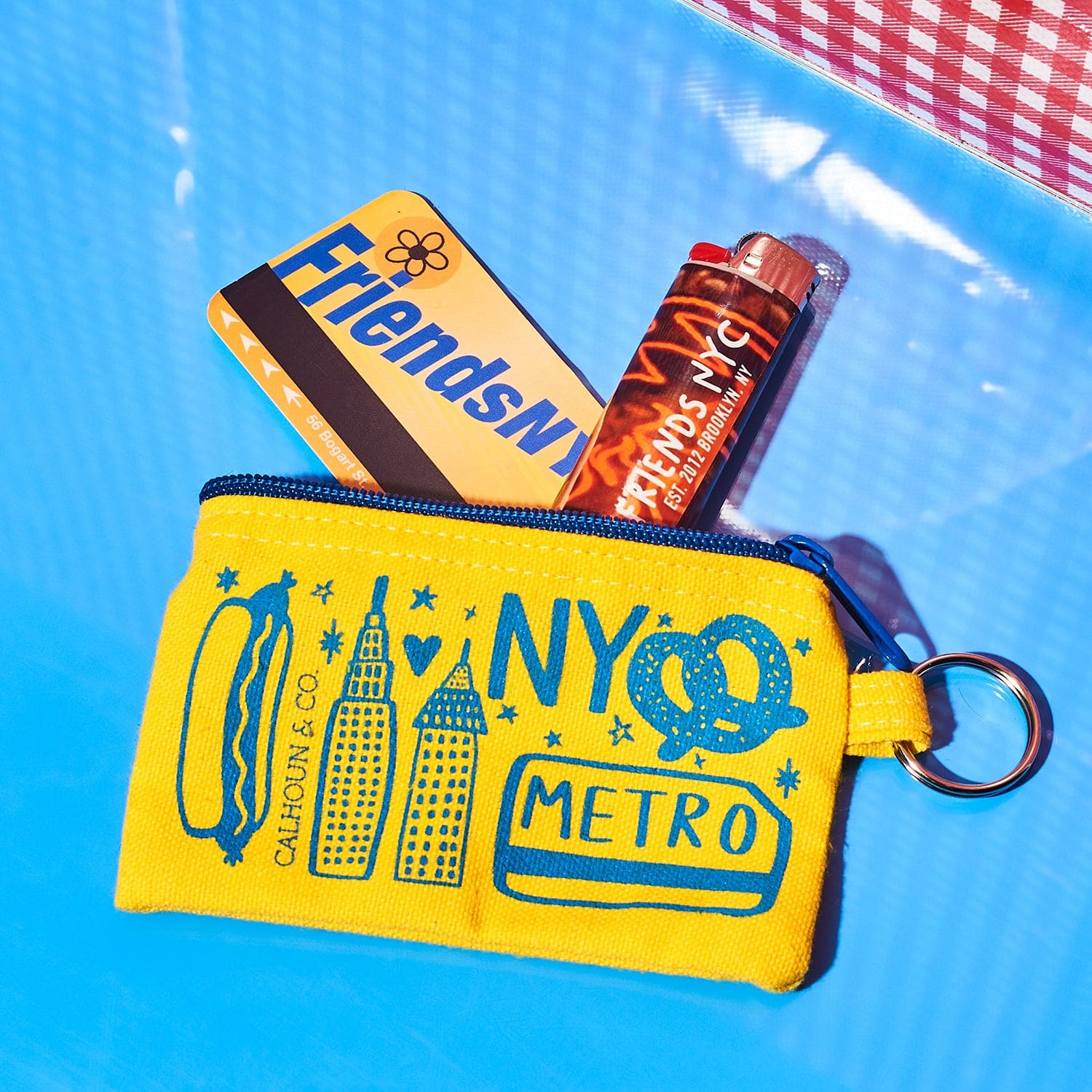 Screenprinted Coin Pouch and Keyring - Image 3