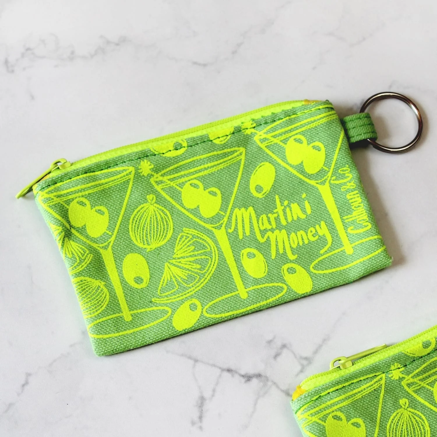 Screenprinted Coin Pouch and Keyring - Image 9