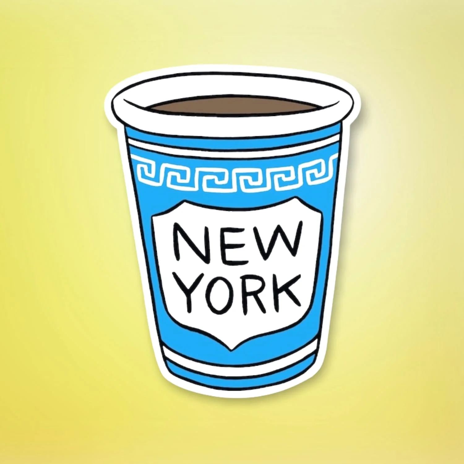 NYC Coffee Cup Sticker