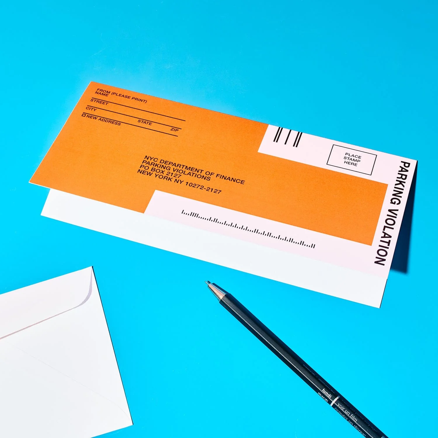 NYC Parking Ticket Greeting Card - Image 2