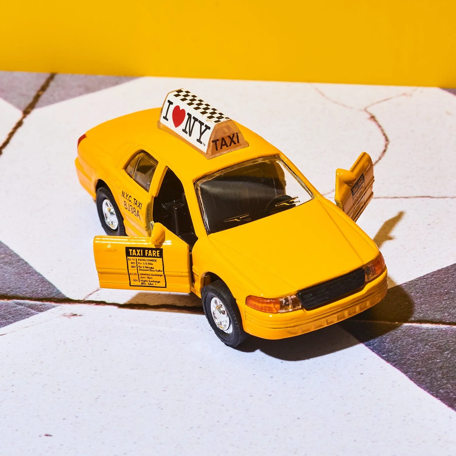 NYC Yellow Taxi Cab Toy Model - Image 2