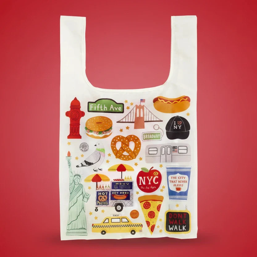 Packable Nylon Tote Big Apple - Image 2