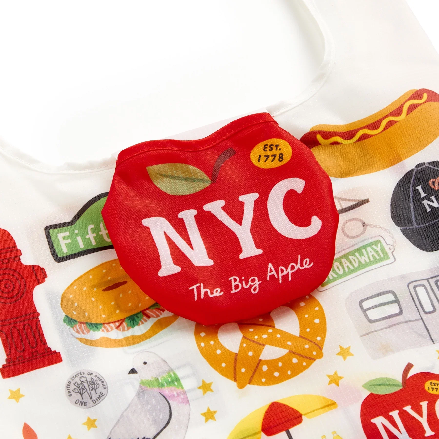 Packable Nylon Tote Big Apple - Image 3