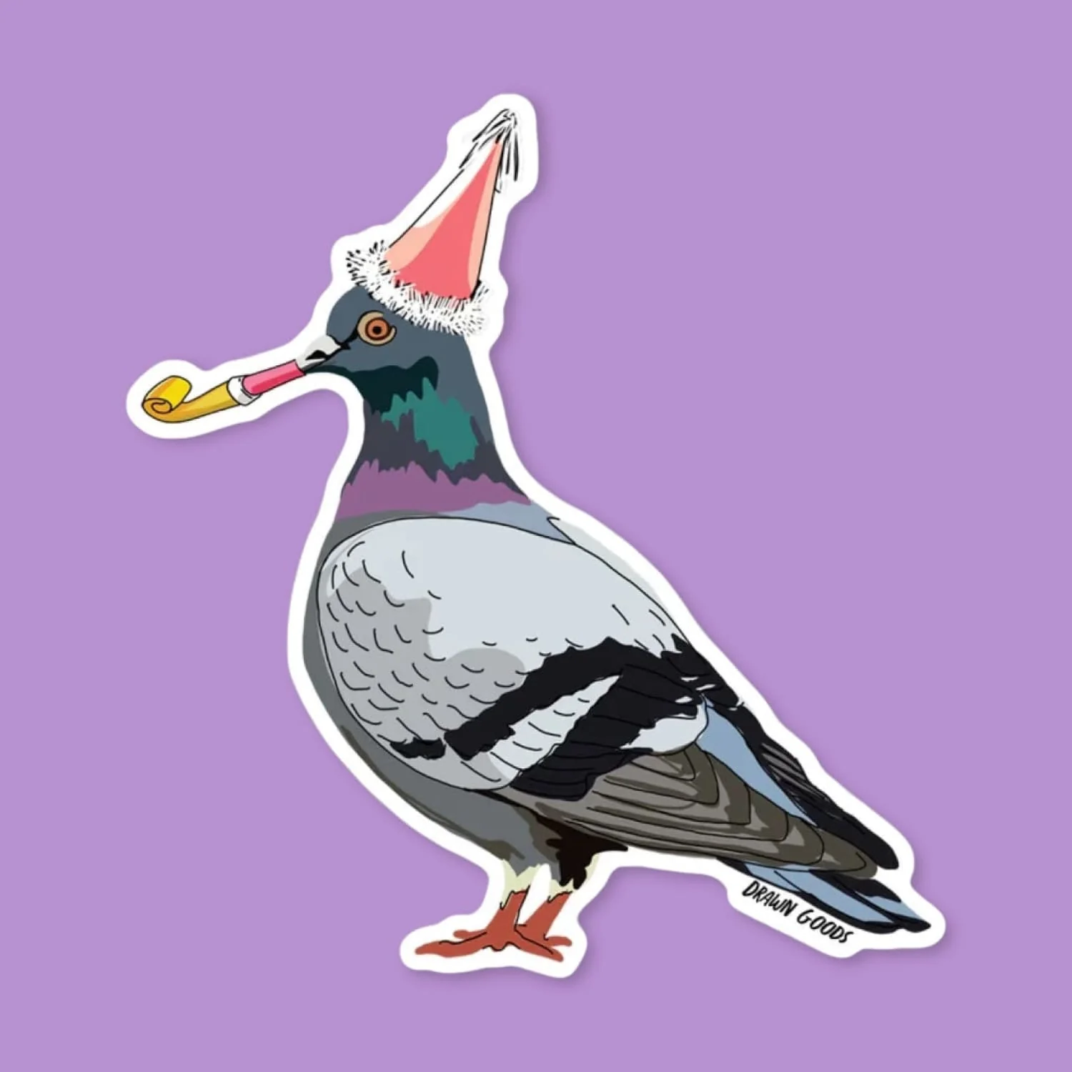 Party Pigeon Sticker