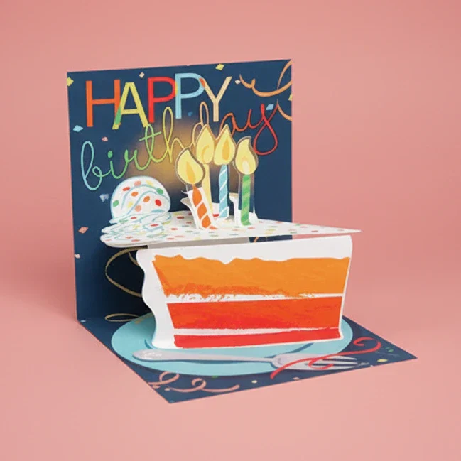 Pop Up Card Mini - Big Slice of Cake