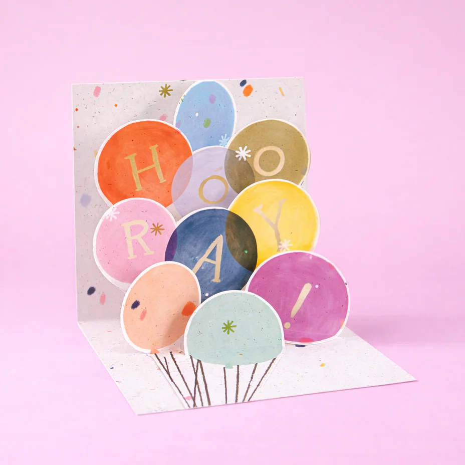 Pop Up Card Mini - Hooray