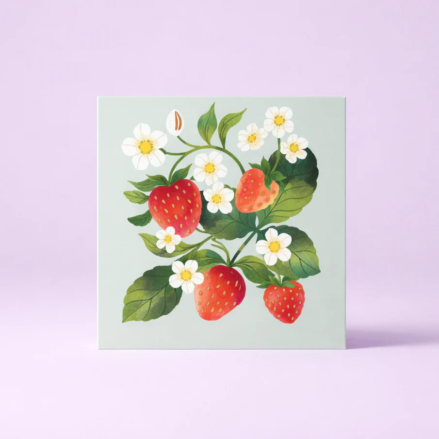 Pop Up Mini Card - Strawberry - Image 2