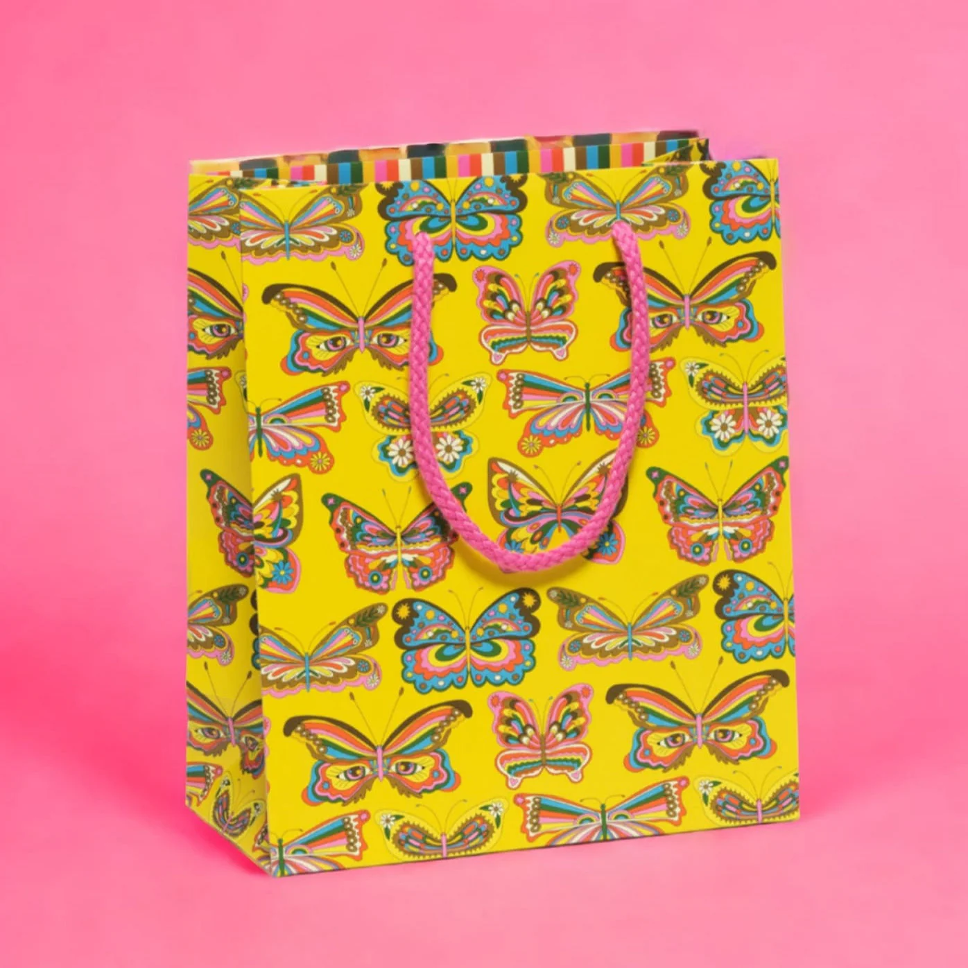 Psychedelic Butterfly Gift Bag 9.5"