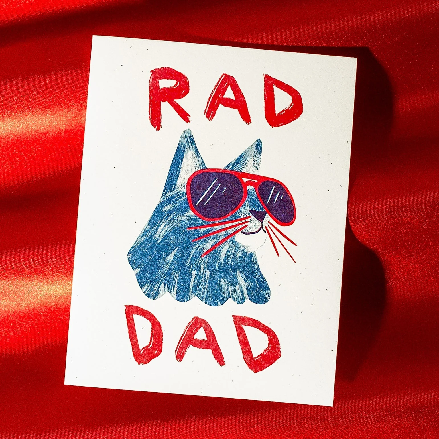 Father's Day Card - Rad Dad Cat