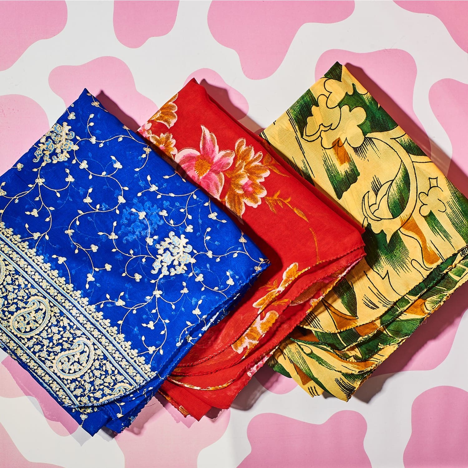 Recycled Sari Fabric Gift Wrap - Assorted - Image 5