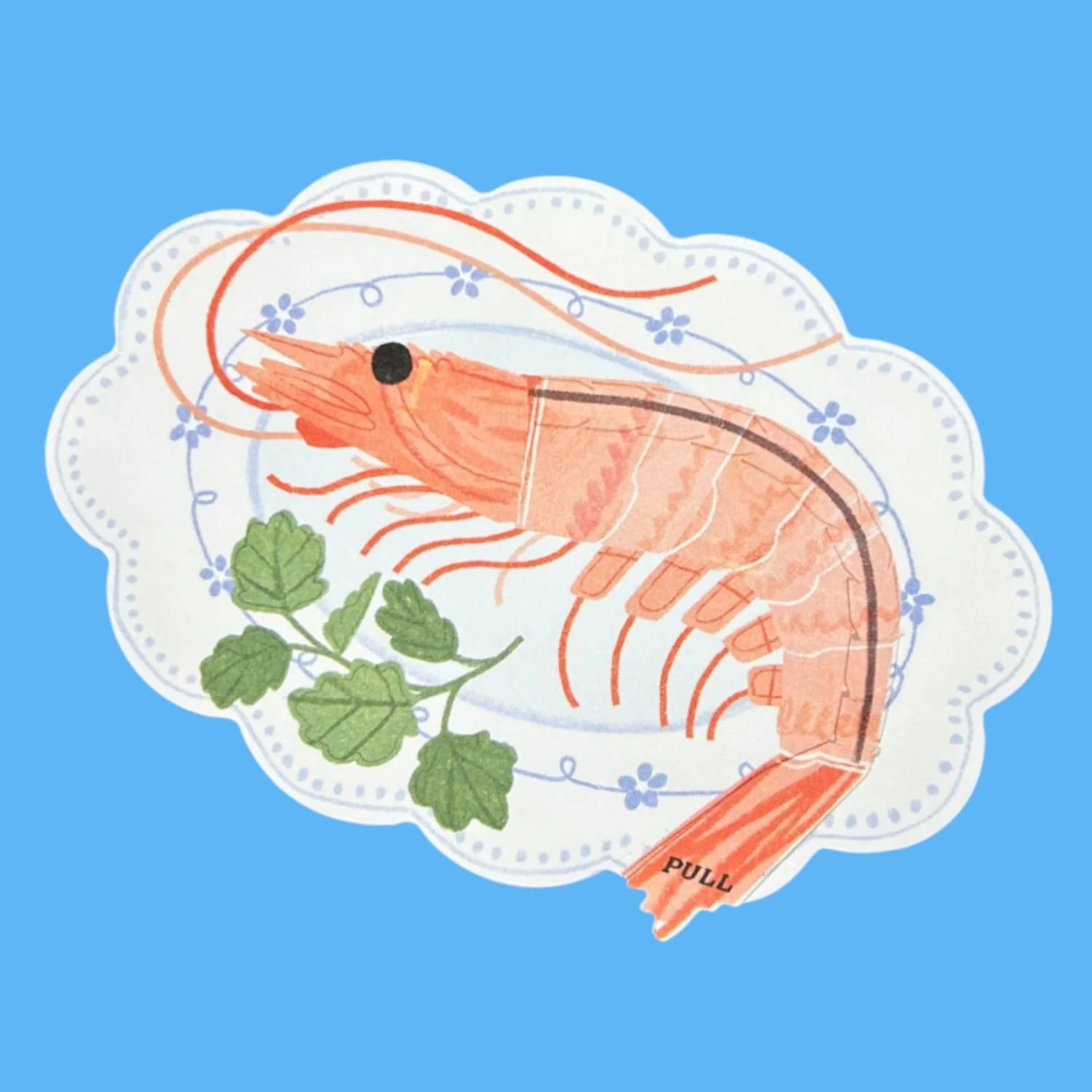 You're The Shit Shrimp Pop-Up Greeting Card