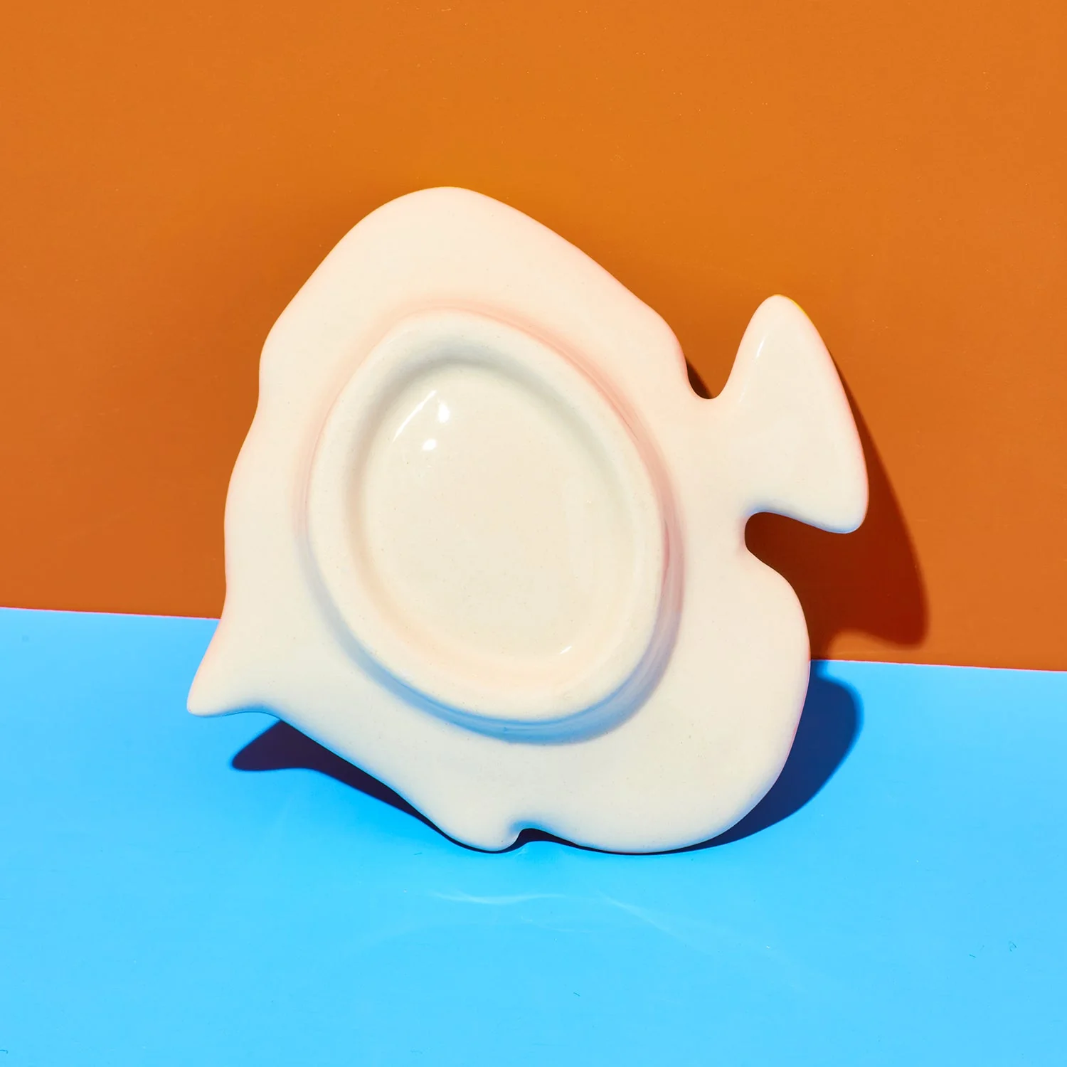 Small Fish Dish Turq & Orange - Image 3