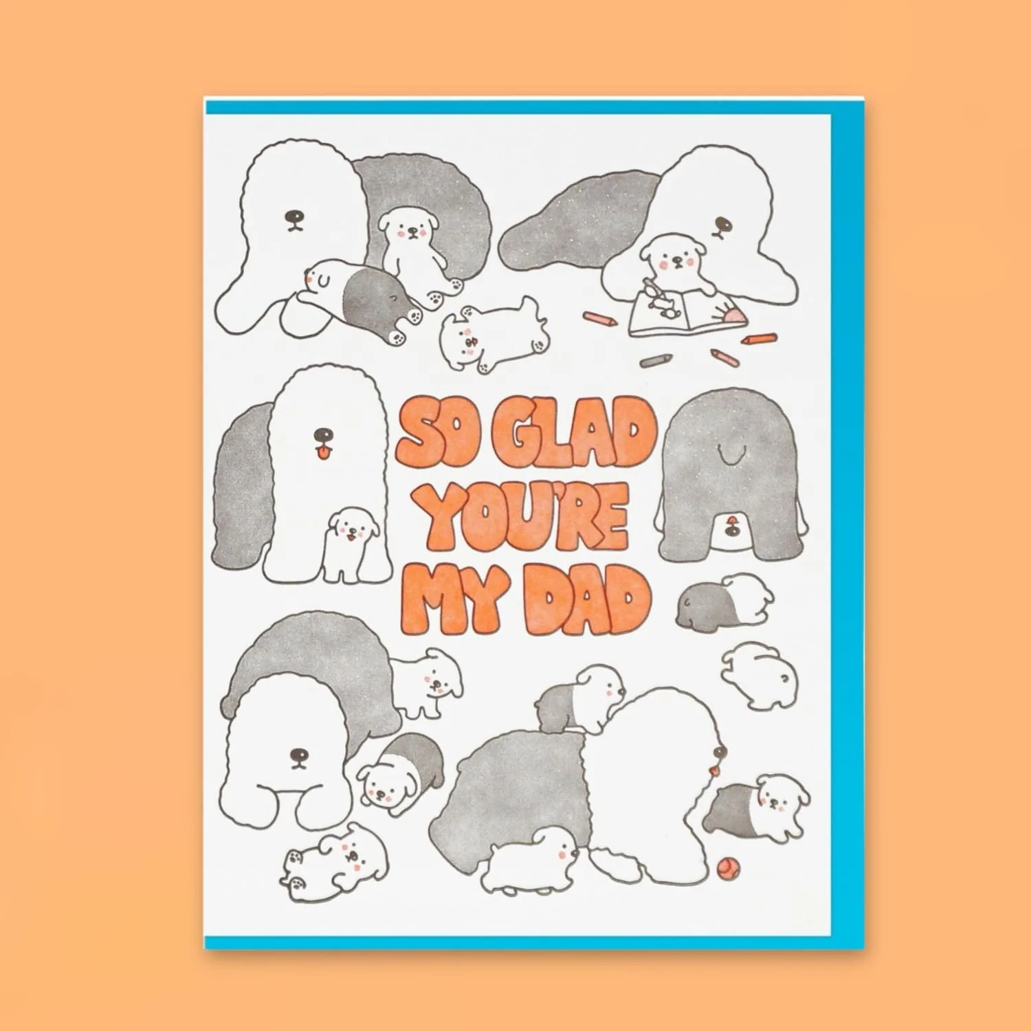 Father's Day Card - So Glad Sheepdog - Image 3