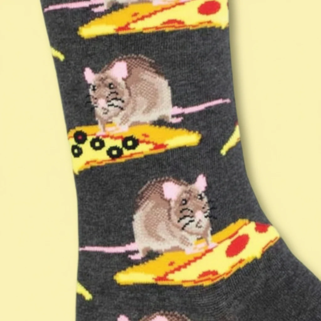 Pizza Rat Men's Crew Socks - Image 2