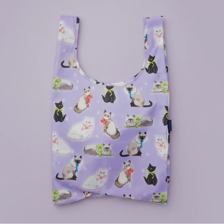 Standard Baggu Reusable Tote - Fancy Cats