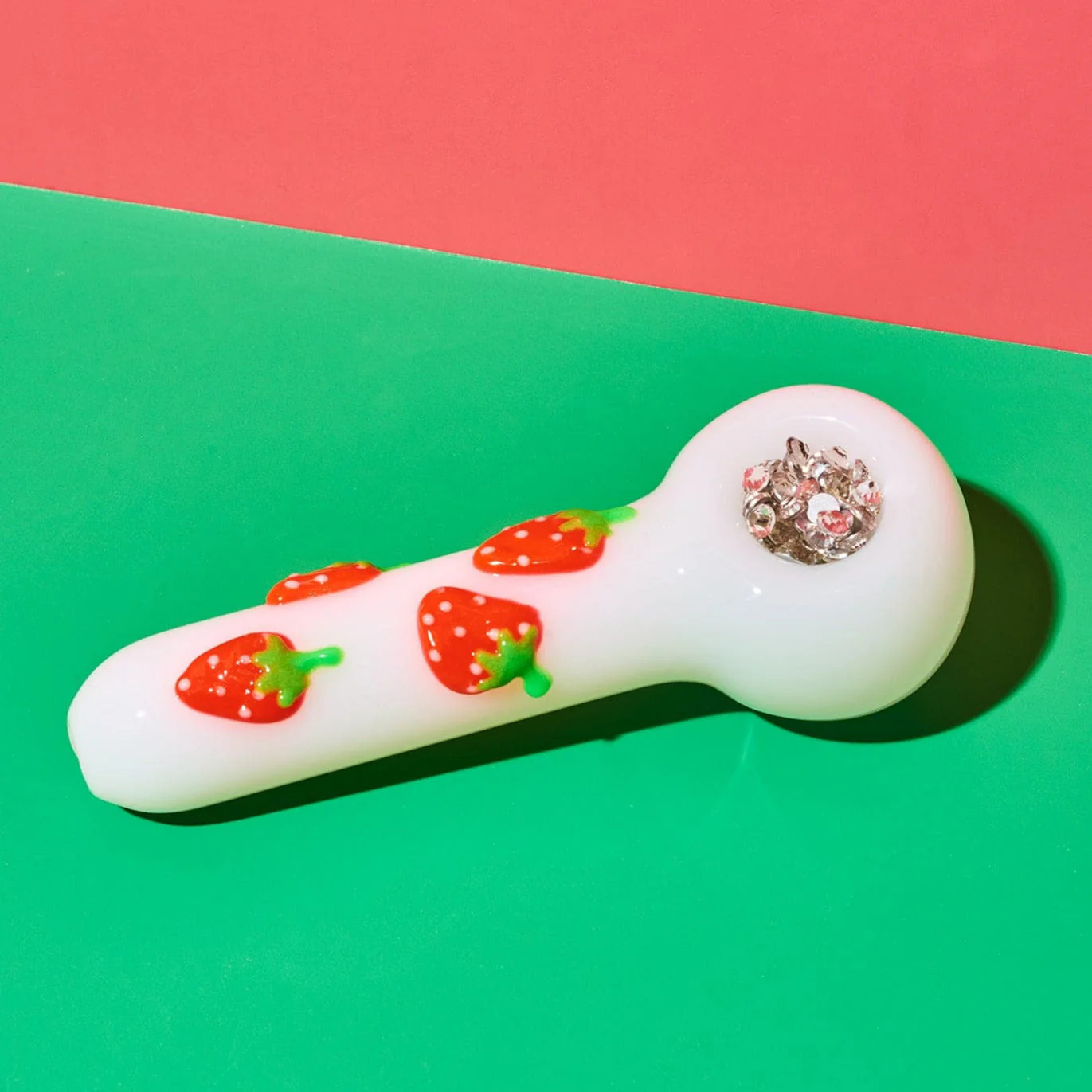 Strawberry Applique Hand Pipe
