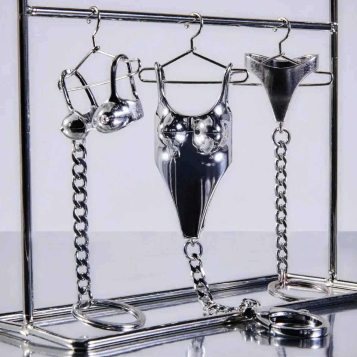 Edie Parker Chrome Swimsuit Lighter Cover