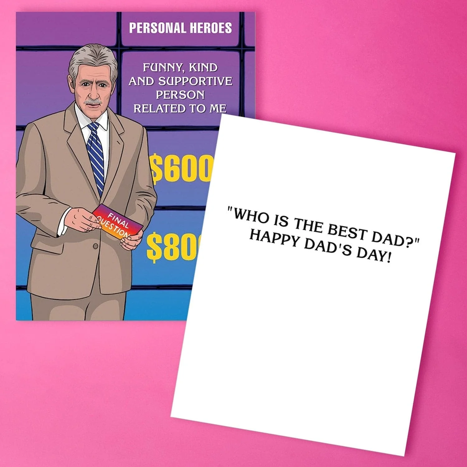Father's Day Card - Jeopardy Alex Trebek - Image 2