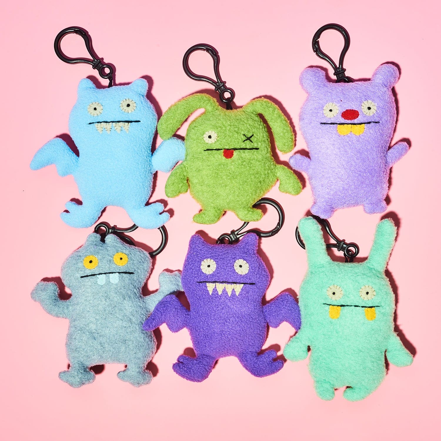 UglyDolls Plush Keychain Clip - Ice Bat Blue - Image 4