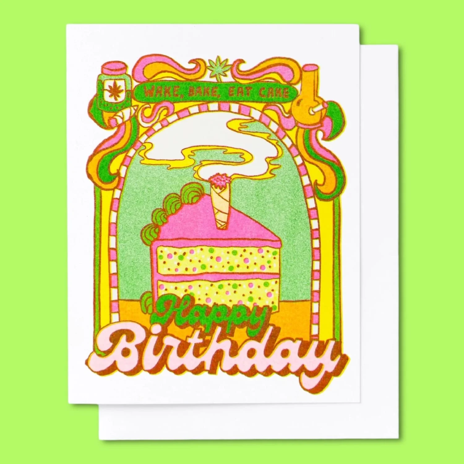 Wake, Bake, Eat Cake Birthday Greeting Card - Image 4