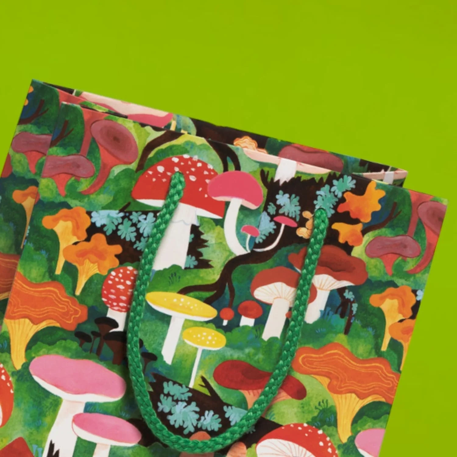 Woodland Mushrooms Gift Bag 9.5" - Image 3