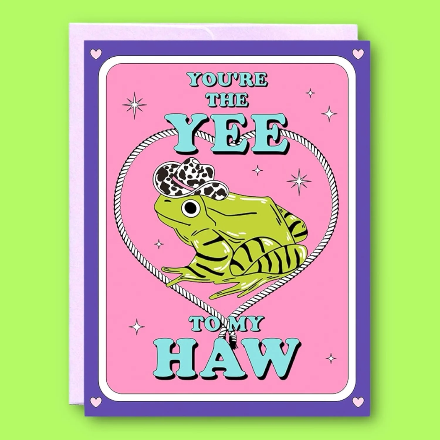 Yee To My Haw Cowboy Frog Greeting Card