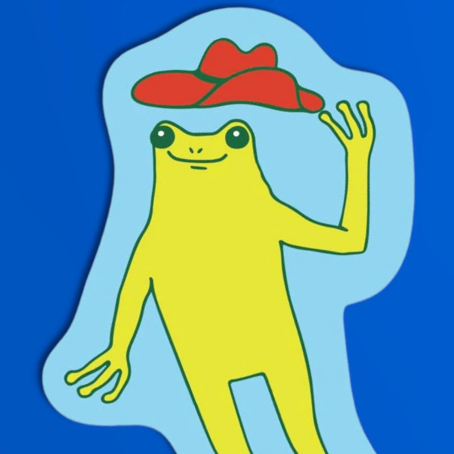 Yeehaw Froggy Sticker - Image 2